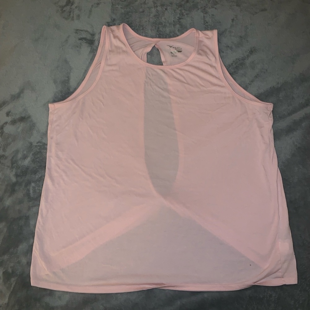 old navy open back workout tank top